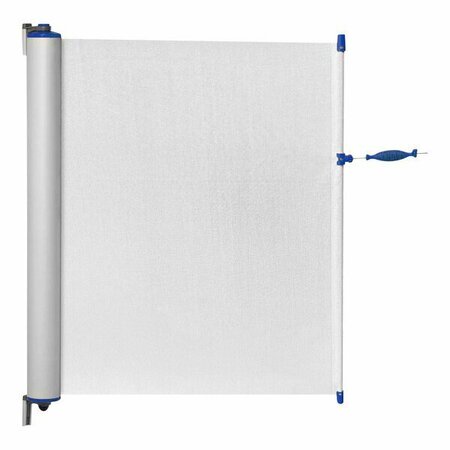 ZONEPRO White Fixed Safety Banner with Blue Accent MB1003-BLU-B-12 466MB1003BLUB12